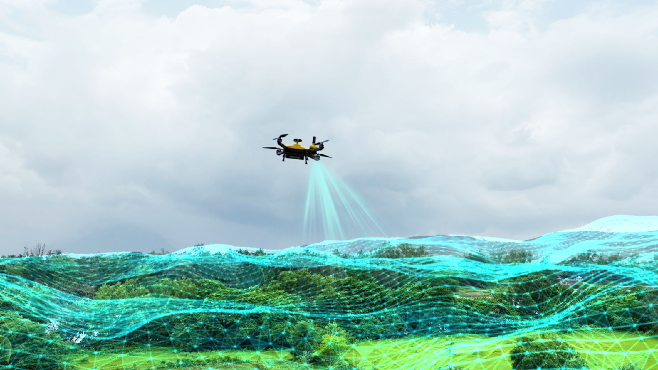 Image showcases an Indrones’ Sigma25, enabling rapid ground truthing