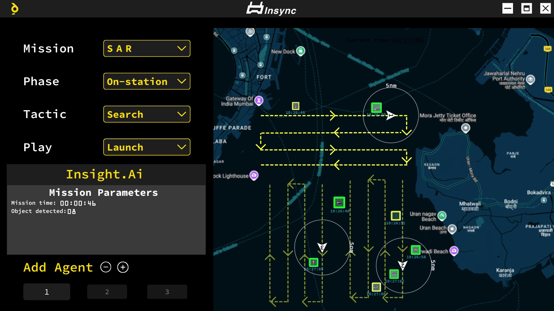 The image showcases the Tactical Swarm Surveillance System